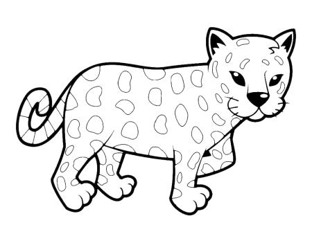 Раскраски леопардов