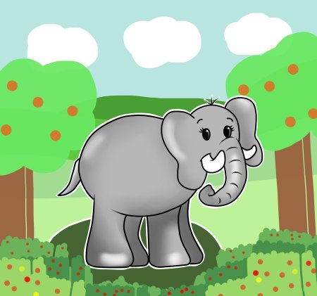 Слоненок рисунок детский (55 фото)