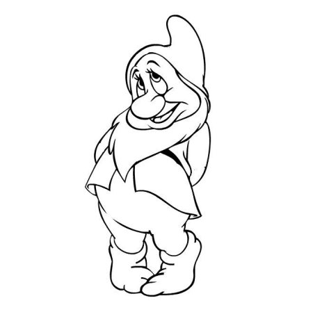 Гном Скромник из Белоснежки