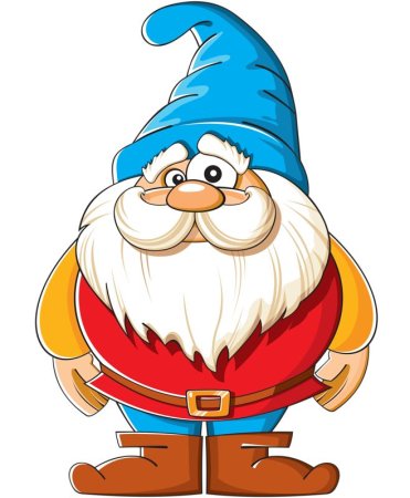 Гном раскраска