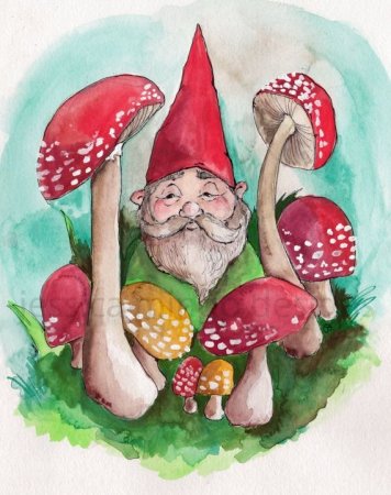 Гном Ворчун раскраска