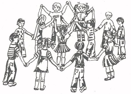 Хоровод раскраска для детей