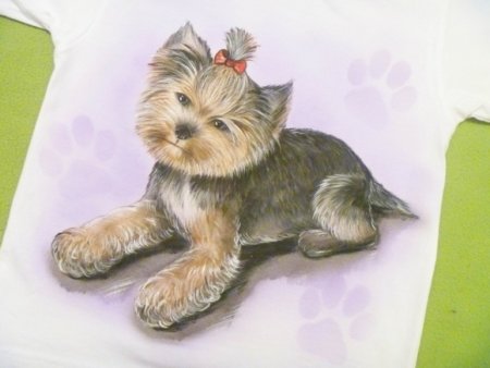 Йоркширский терьер рисунок детский