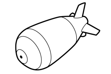 Раскраска бомба