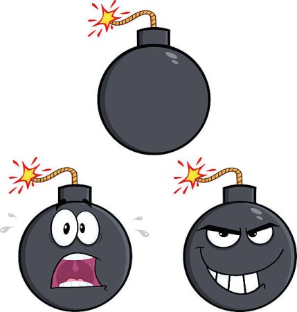Легкие рисунки бомбы