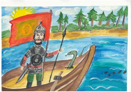 Ермак Тимофеевич рисунок детский