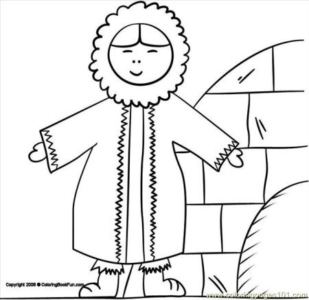 Раскраска народы севера