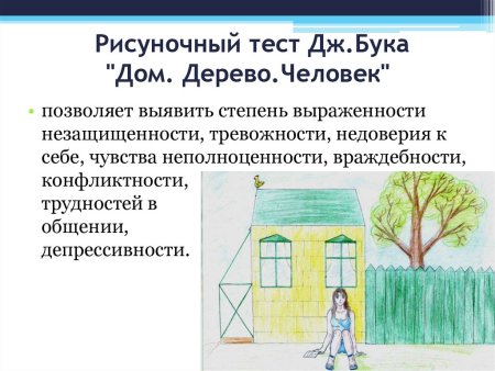 Психологический тест дом дерево человек