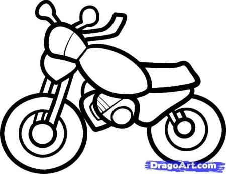 Мотоциклы для рисования детям