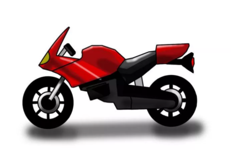 Мотоцикл мультяшный