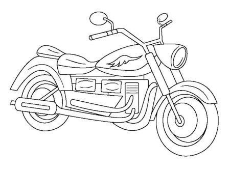 Раскраски мотоциклы для мальчиков Харлей