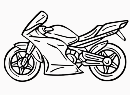 Нарисовать мотоцикл