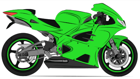 Мотоцикл рисунок