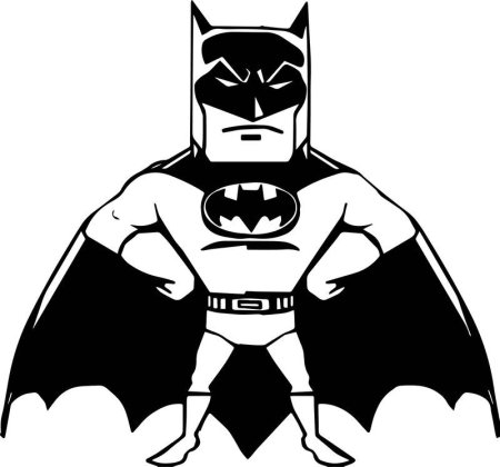 Раскраски Бэтмен и белые