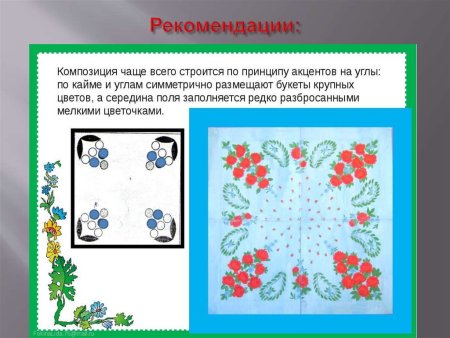 Платок рисунок легкий