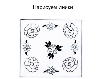 Декоративное рисование платок