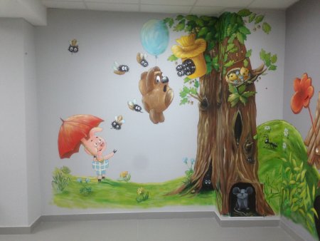 Разрисовка стен в детском саду