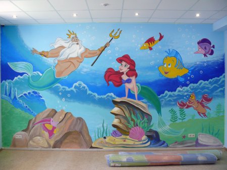 Роспись стен в детском саду