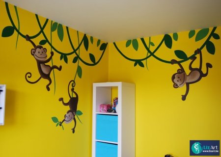 Разрисовать стену в детской