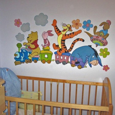 Украсить стену в детском саду