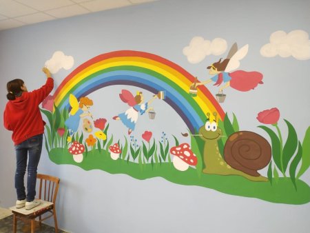 Роспись стен в садике