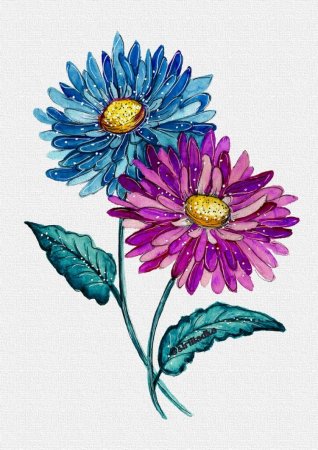 Нетрадиционное рисование цветы