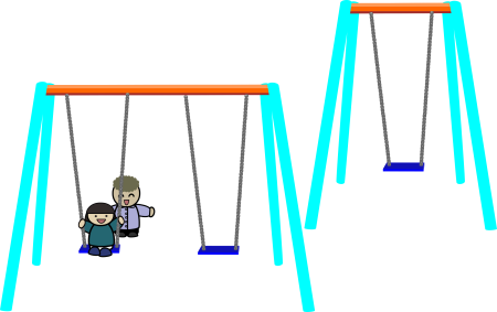 Качели мультяшный