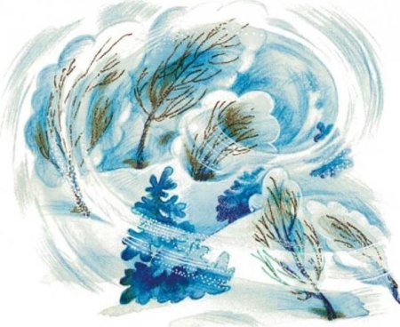 Рисование вьюги