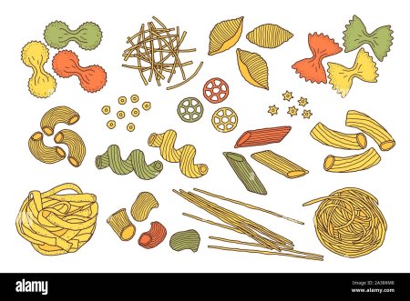 Макаронные изделия рисунок