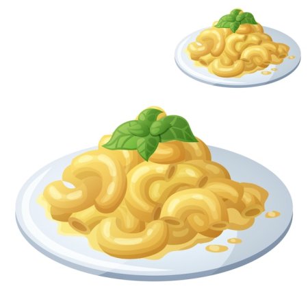 Мультяшные макароны с сыром