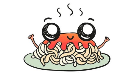 Нарисовать макароны