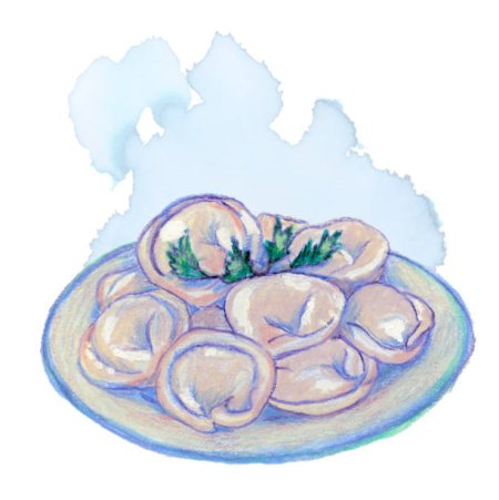 Пельмешки нарисованные