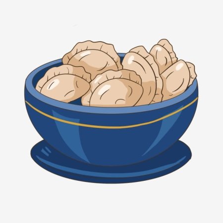 Миска с пельмешками