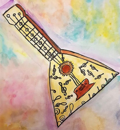 Балалайка рисунок