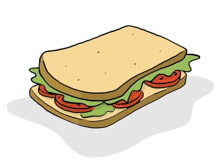 Бутерброд мультяшный