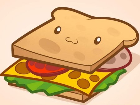 Сэндвич мультяшный