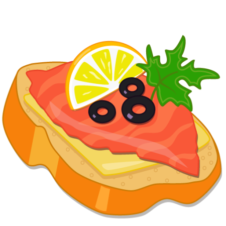 Нарисовать бутерброд