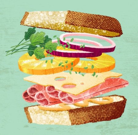 Бутерброд для срисовки