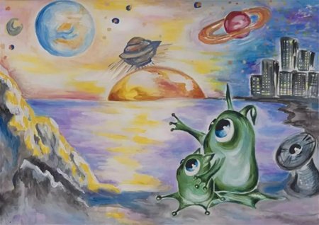 Сюжетная композиция космос