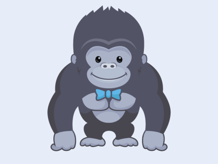 Горилла рисунок для детей