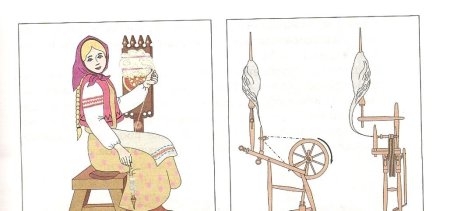 Первая прялка на Руси