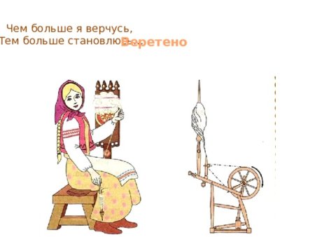 Веретено рисунок для детей