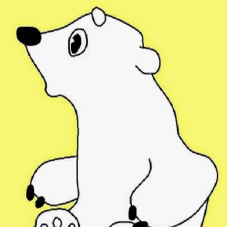 Белая Медведица Умка раскраска для детей