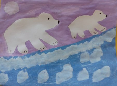 Белый медведь из мультфильма Умка