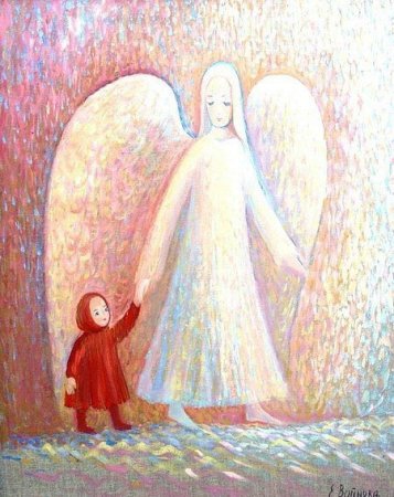 Ангел хранитель раскраска