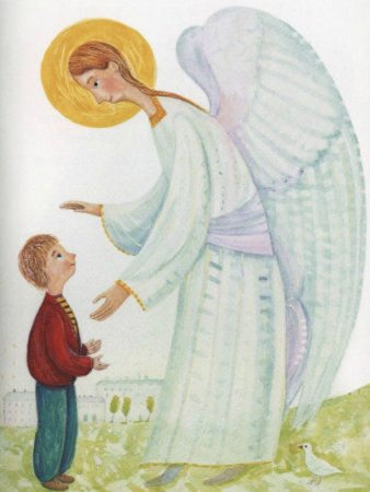 Ангел хранитель раскраска для детей