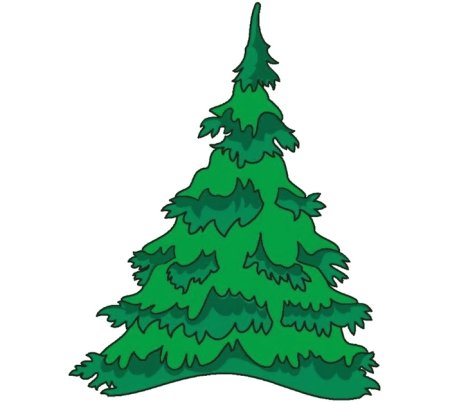 Елки мультяшные