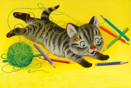 Стих Маршака Усатый полосатый