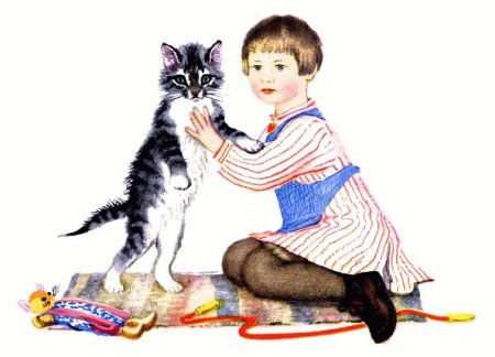 Котенок Усатый полосатый Маршак