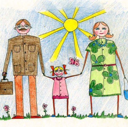 Рисунок на тему моя семья